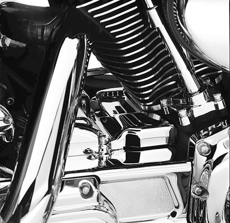 Cache chromé de boite à vitesses Harley Davidson REF OEM 66505-00