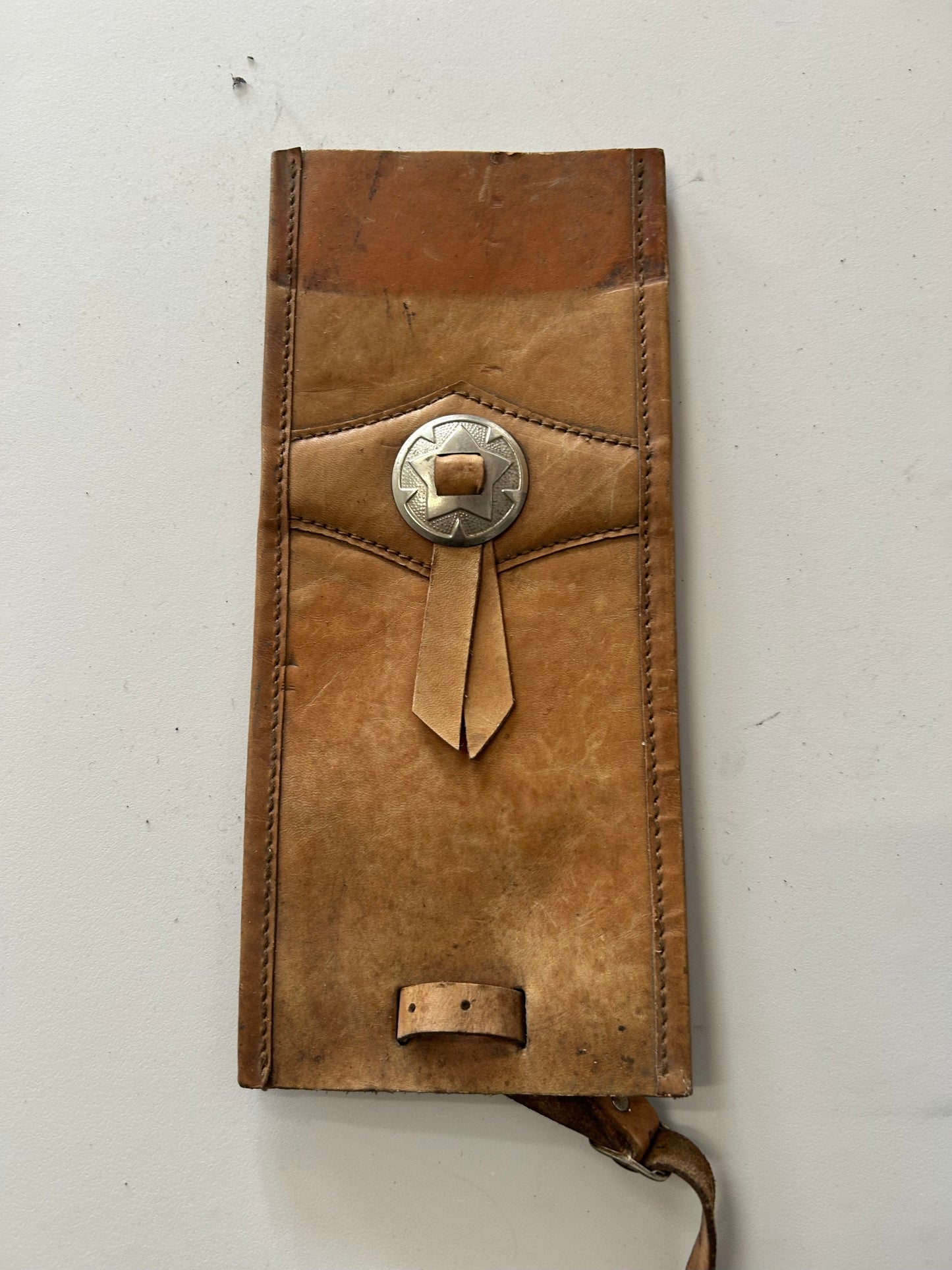 Dash cover bas cuir fauve Softail Harley Davidson