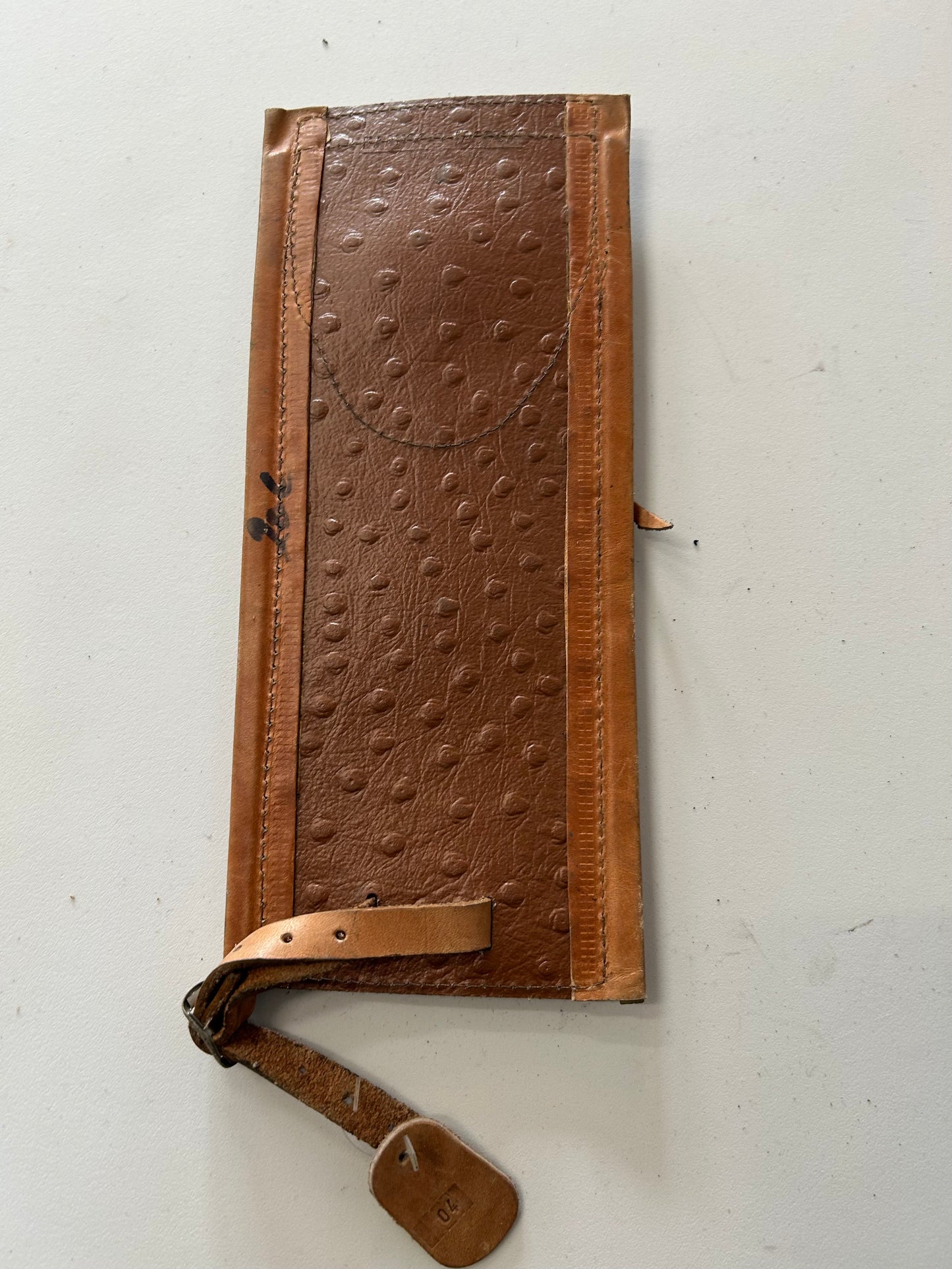 Dash cover bas cuir fauve franges Softail Harley Davidson