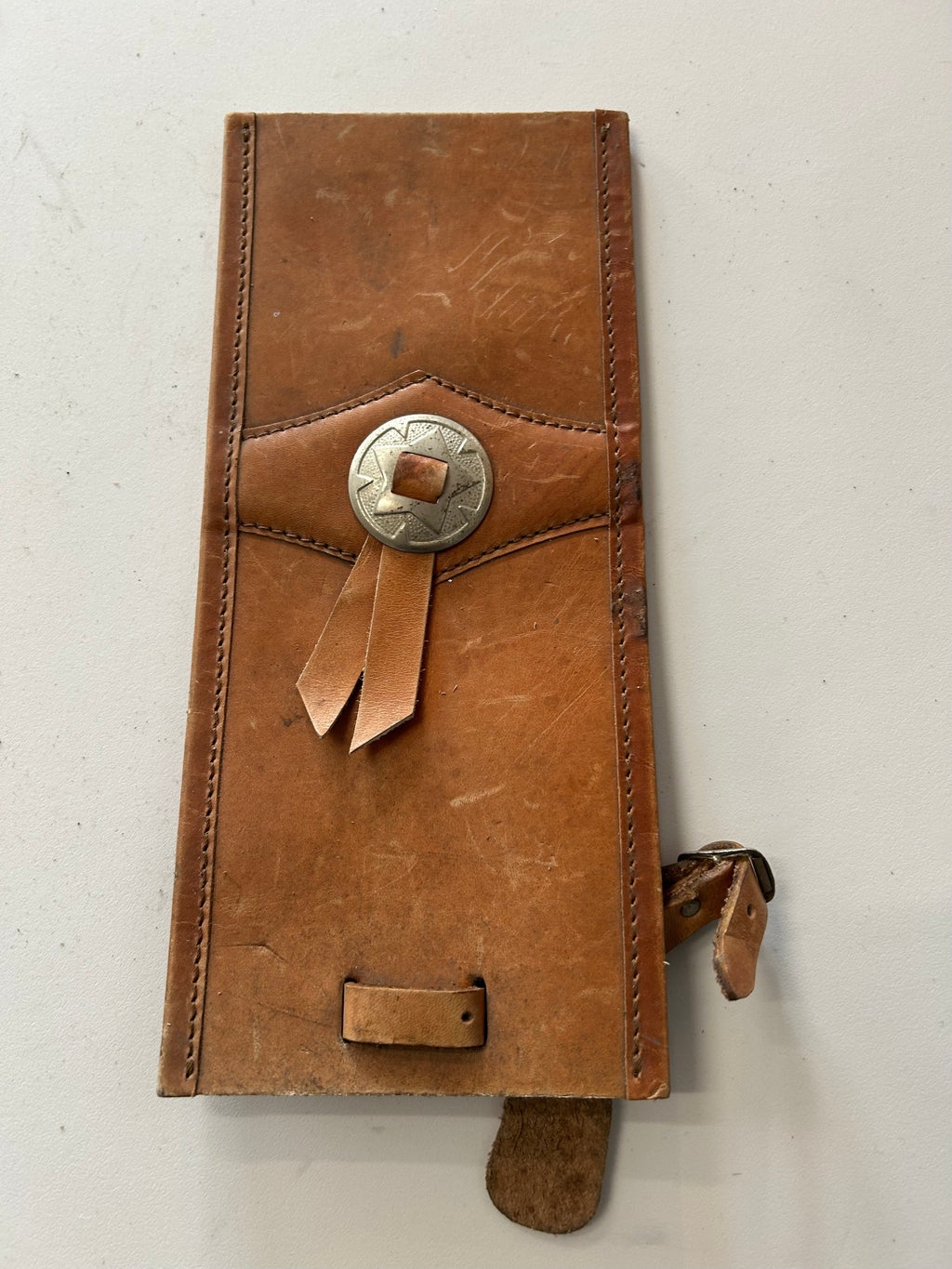 Dash cover bas cuir fauve Softail Harley Davidson