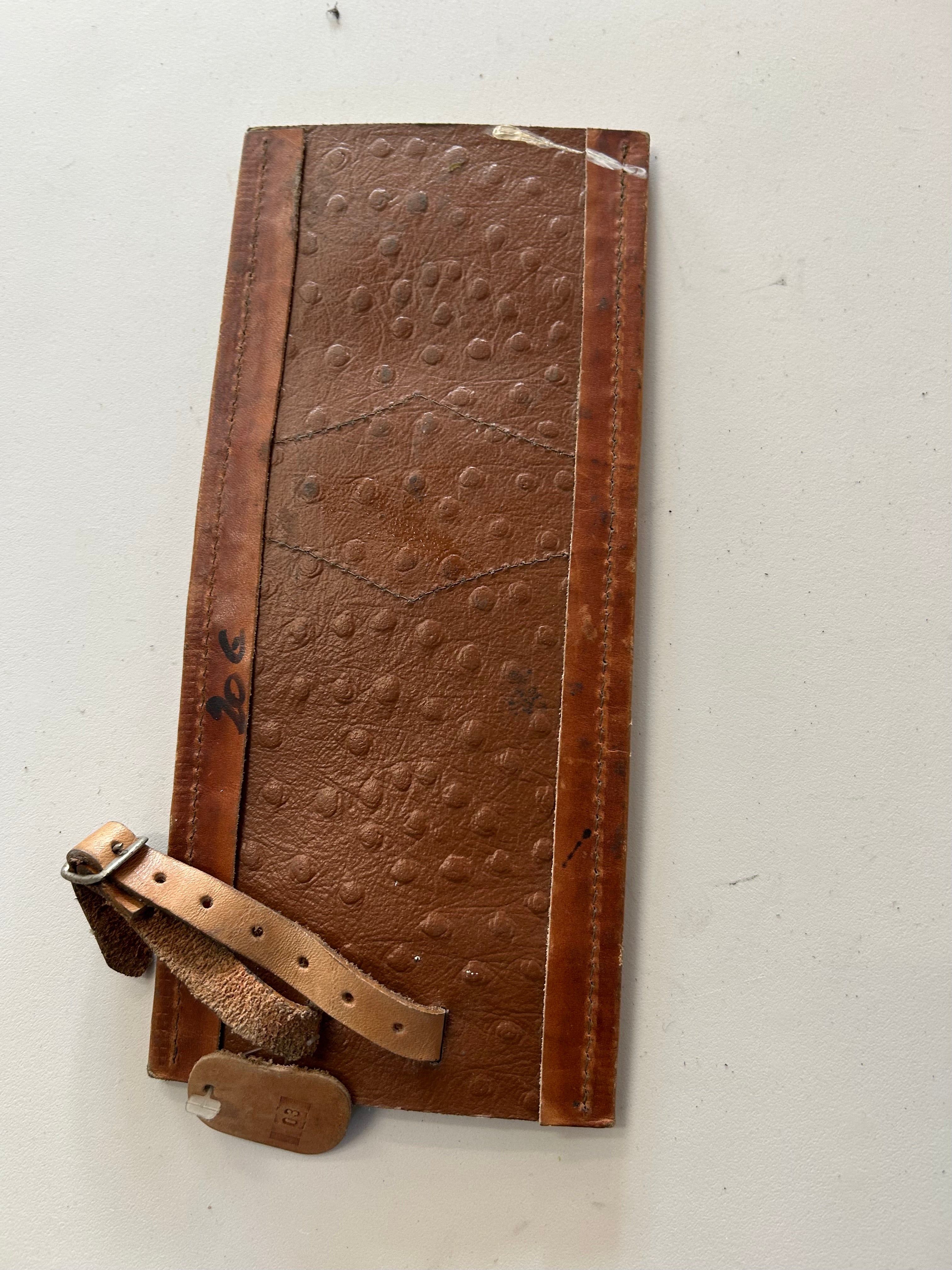 Dash cover bas cuir fauve Softail Harley Davidson