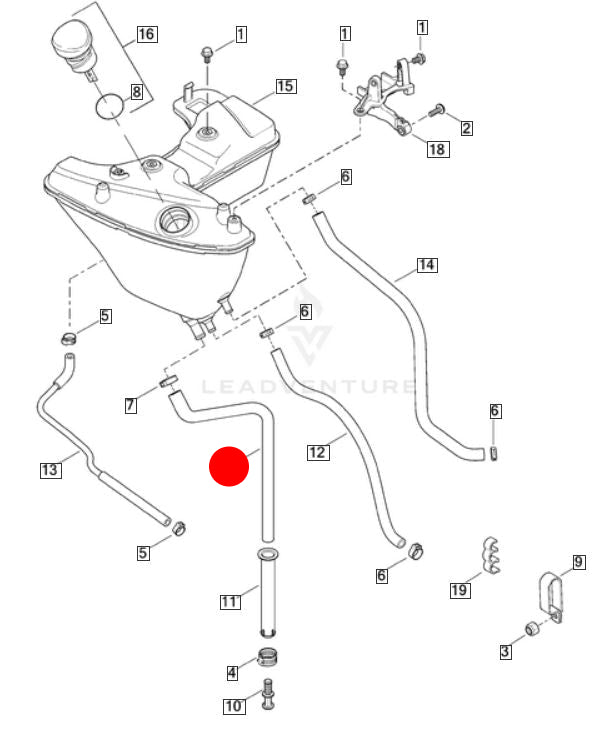 Durite de vidange Sportster Harley Davidson REF OEM 63596-06