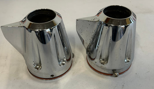 Embouts d'échappement aileron Harley Davidson diamètre emboitement : 85mm