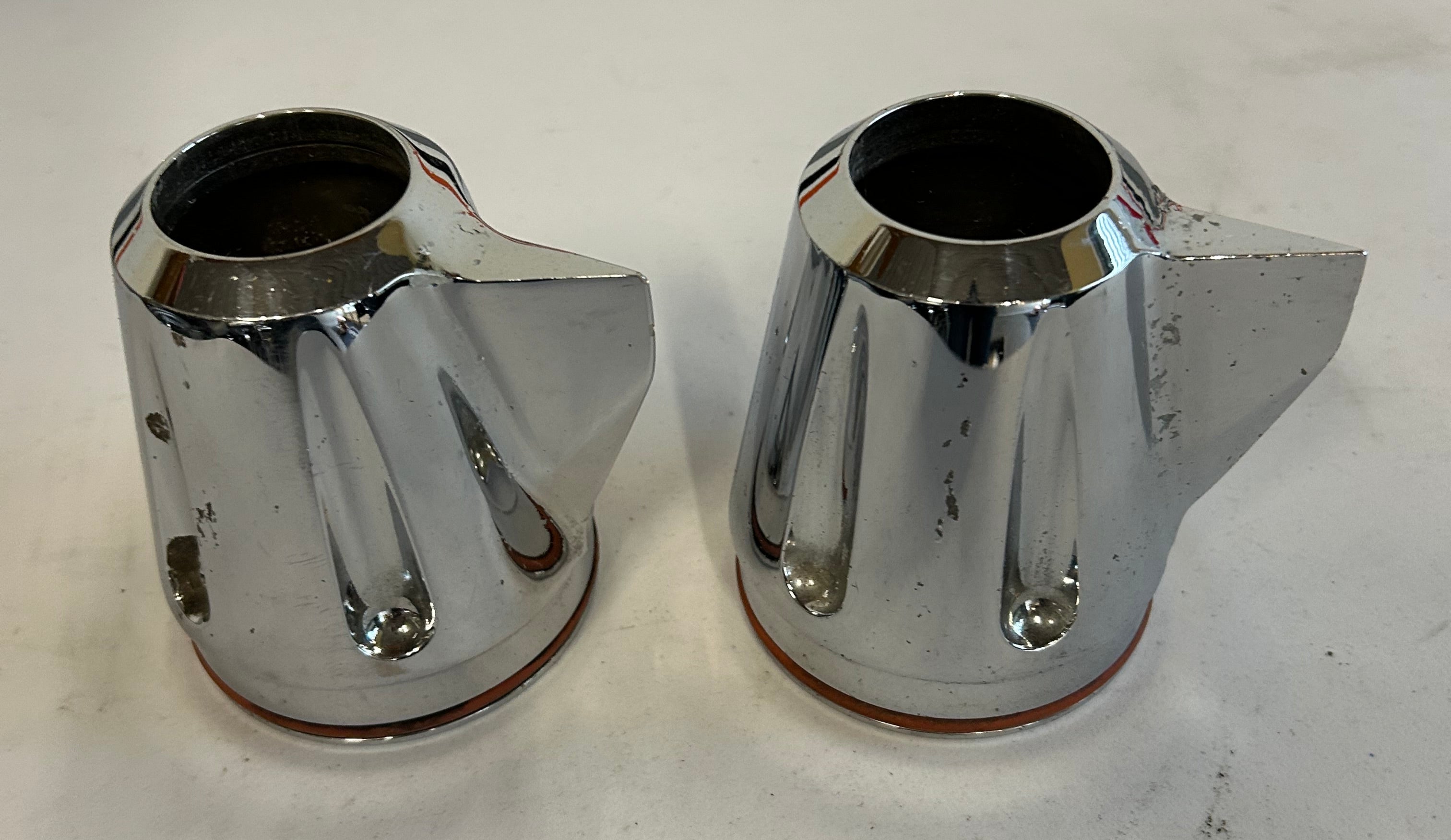 Embouts d'échappement aileron Touring Harley Davidson diamètre emboitement : 85mm