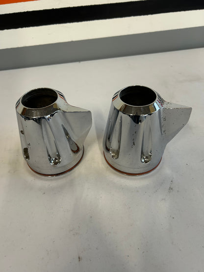 Harley Davidson fin exhaust tips, socket diameter: 85mm