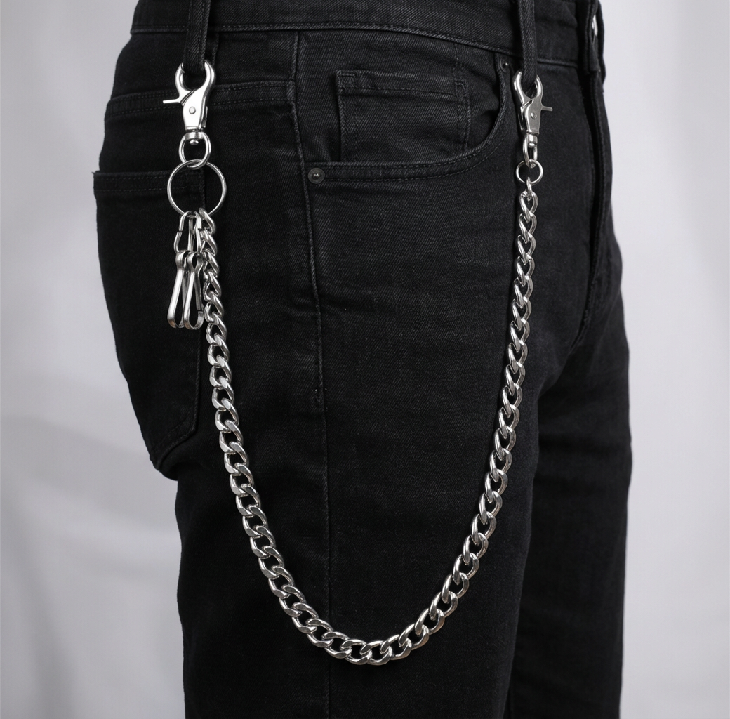 Chaine de portefeuille Biker Rock punk métal Harley Davidson