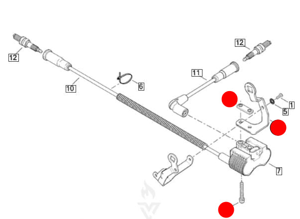 Support de bobine HT allumage Sportster Harley Davidson REF OEM 31807-07
