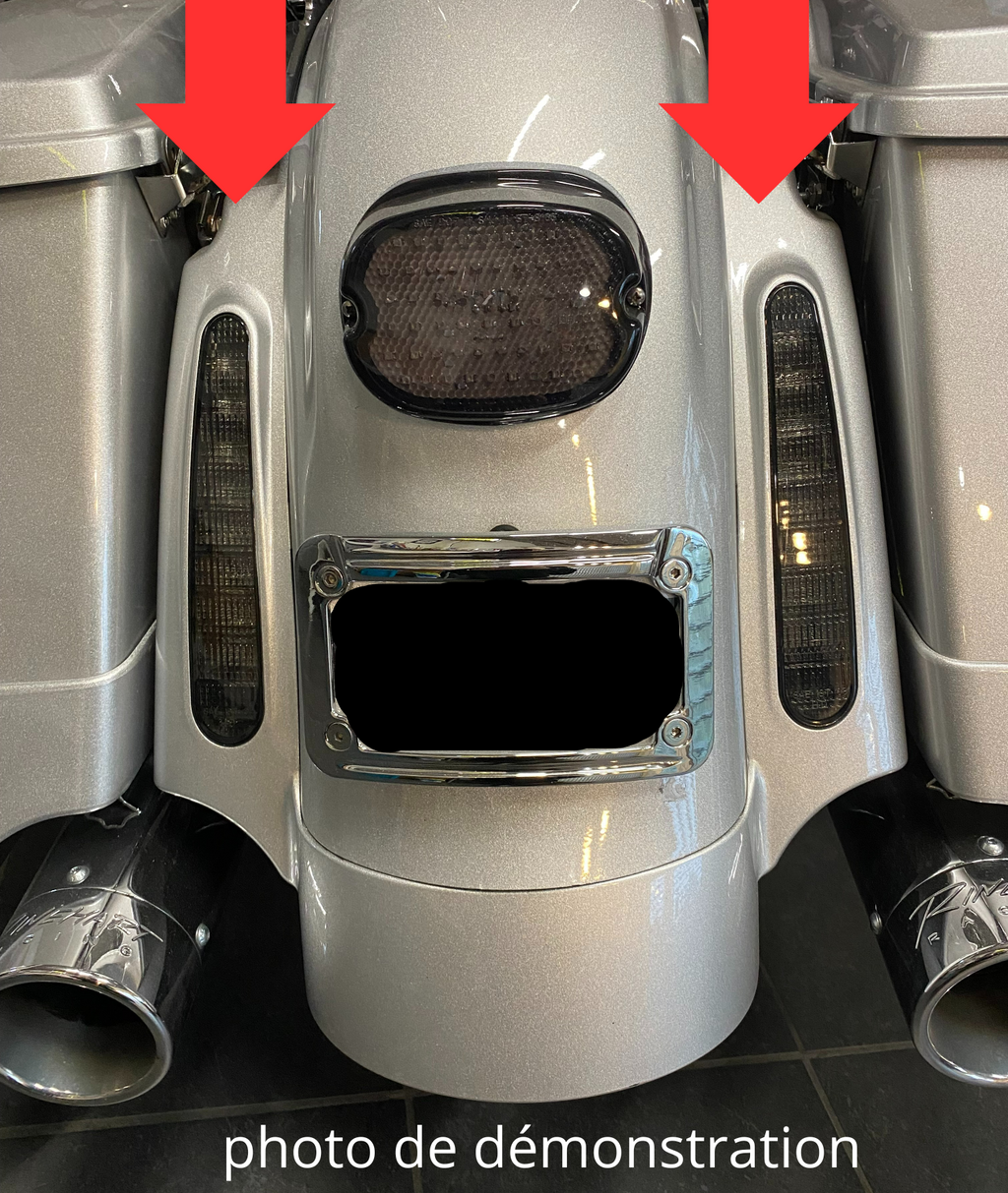 Jeu de feux arrières fumés Touring CVO Harley Davidson REF 69383-09A & 69407-09A