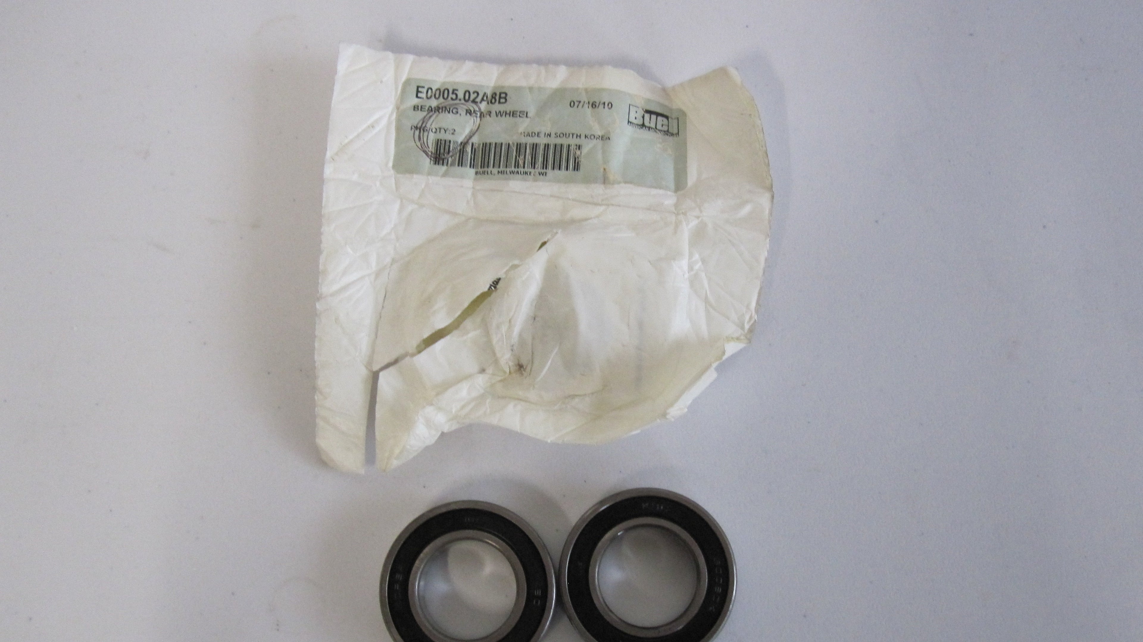 BUELL Rear Wheel Bearing Kit OEM REF: E0005.02A8B