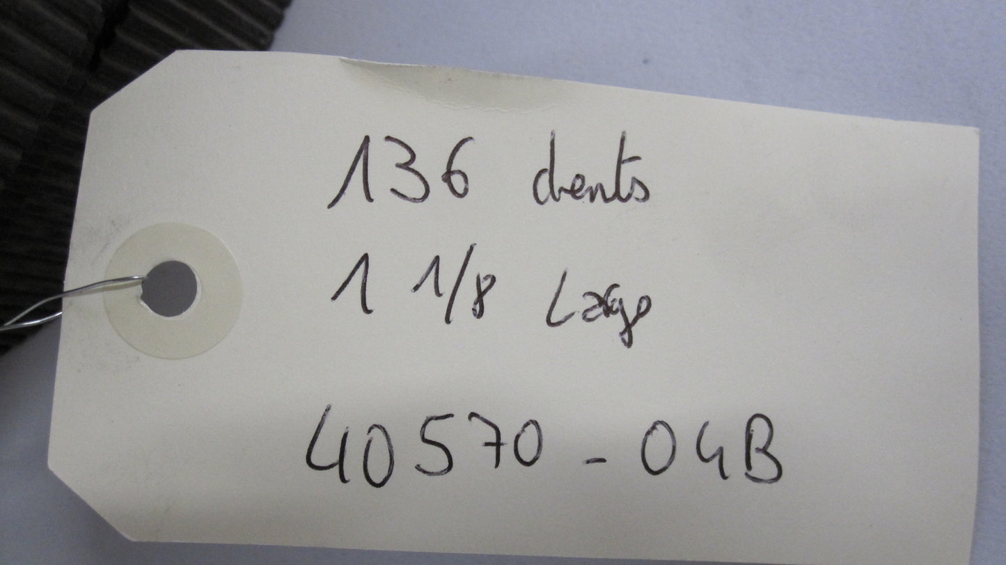 Courroie secondaire 136 dents  Harley Davidson REF OEM : 40570-04B