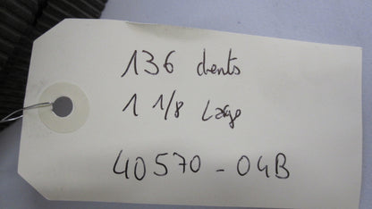 Courroie secondaire 136 dents  Harley Davidson REF OEM : 40570-04B