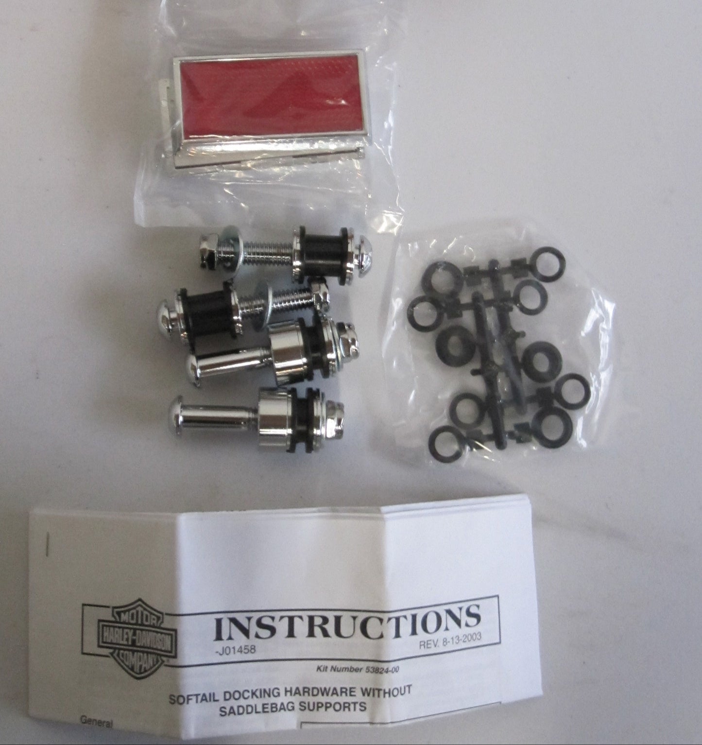 Kit de montage sissy bar Softail Harley Davidson REF OEM : 53824-00