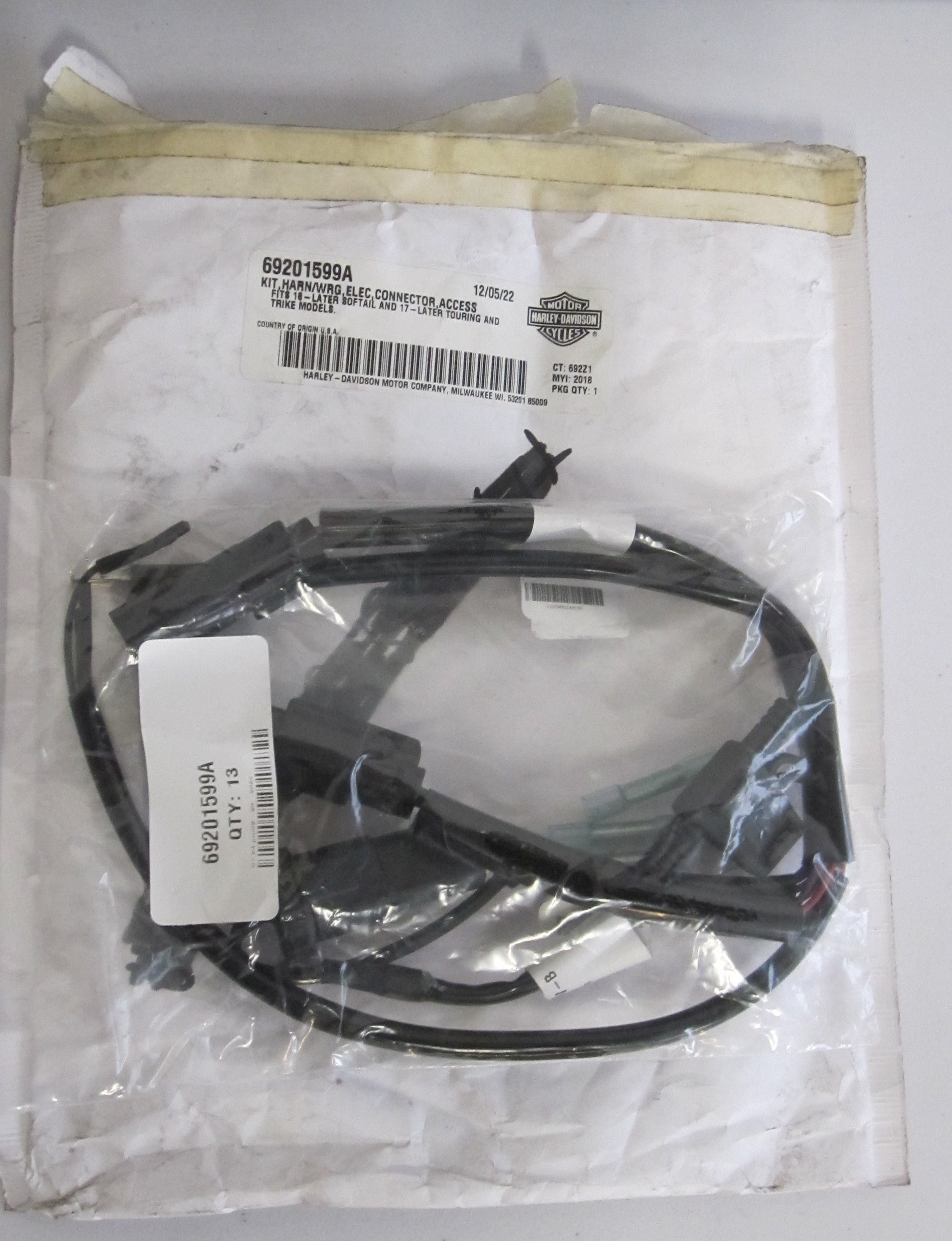 Faisceau accessoires Harley Davidson REF OEM : 69201599A