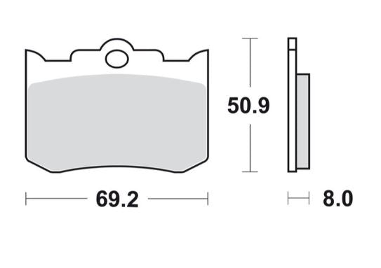 Jeu de plaquettes de frein Performance Machine 125x4 Harley Davidson REF 275 ST