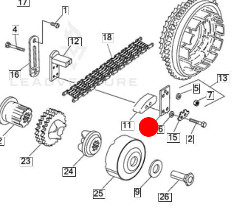 Plaque tendeur de chaîne primaire Harley Davidson REF OEM 39993-65