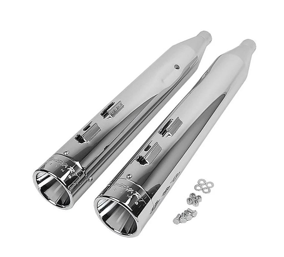 Jeu de silencieux échappement Rinehart 4 pouces chromé Harley Davidson Touring REF 500-102C